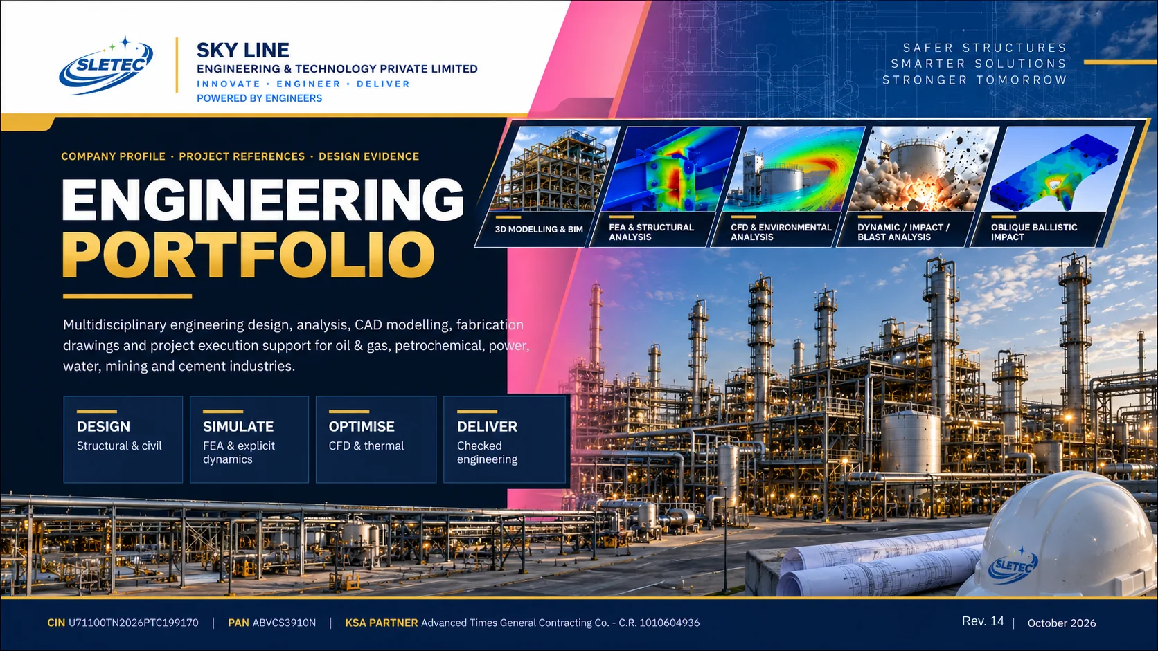 SLETEC Engineering Portfolio cover